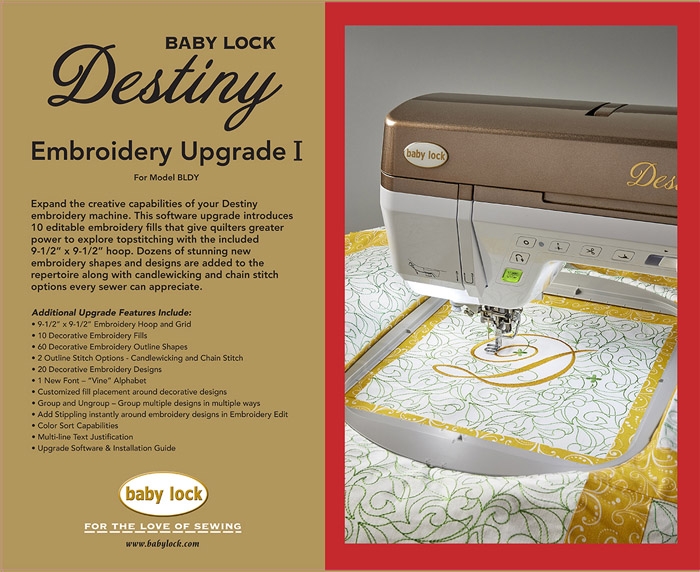 is brother pe design 10 software compatible with a baby lock aventura ii