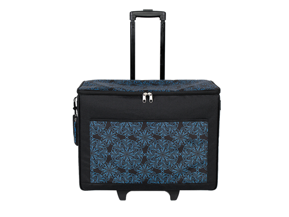 BLUE Brother ScanNCut Scan N Cut CATOTEB Rolling Tote Bag with Logo Luggage Tag